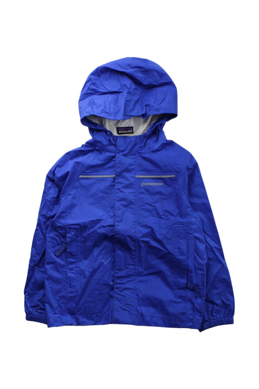 A Blue Lightweight Jackets from Patagonia in size 3T for boy. (Front View)