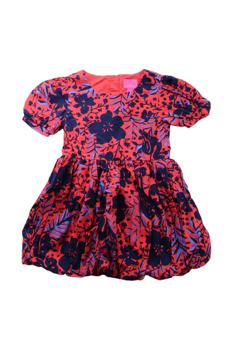 A Blue Short Sleeve Dresses from Lilly Pulitzer in size 4T for girl. (Front View)