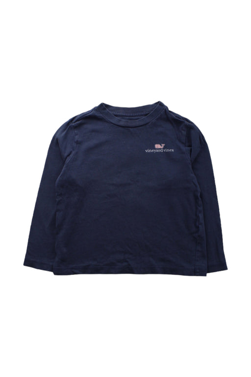 A Blue Long Sleeve T Shirts from Vineyard Vines in size 3T for boy. (Front View)