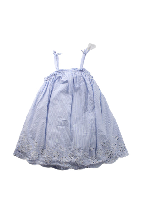 A Blue Sleeveless Dresses from Tahari in size 3T for girl. (Front View)