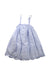 A Blue Sleeveless Dresses from Tahari in size 3T for girl. (Back View)