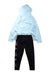 A Blue Leggings Sets from Adidas in size 4T for girl. (Back View)