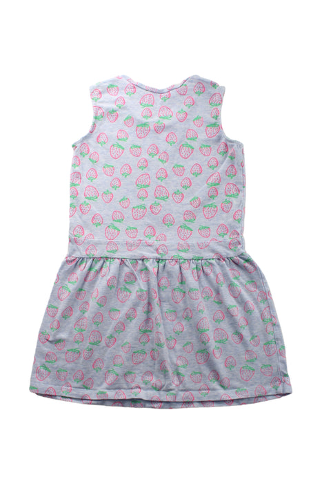 A Blue Sleeveless Dresses from Egg New York in size 6T for girl. (Back View)