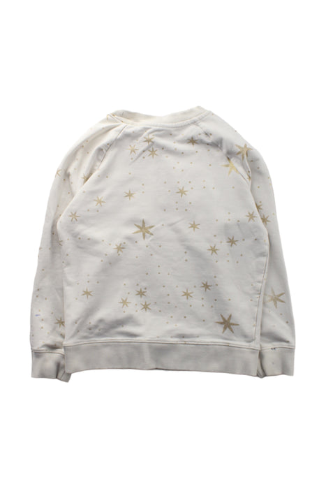 A Gold Crewneck Sweatshirts from Hanna Andersson in size 6T for girl. (Back View)