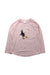 A Pink Long Sleeve T Shirts from Hanna Andersson in size 6T for girl. (Front View)