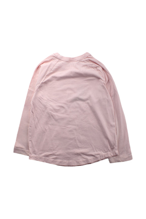 A Pink Long Sleeve T Shirts from Hanna Andersson in size 6T for girl. (Back View)