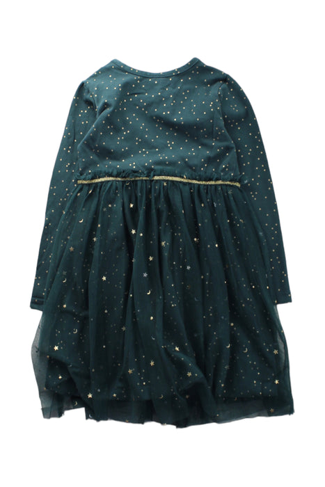 A Green Long Sleeve Dresses from Hanna Andersson in size 4T for girl. (Back View)