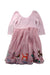 A Pink Long Sleeve Dresses from Boden in size 6T for girl. (Front View)