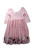 A Pink Long Sleeve Dresses from Boden in size 6T for girl. (Back View)