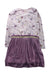 A Purple Long Sleeve Dresses from Egg New York in size 6T for girl. (Back View)