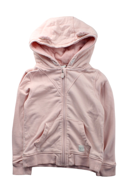 A Pink Zippered Sweatshirts from Cubcoats in size 6T for girl. (Front View)