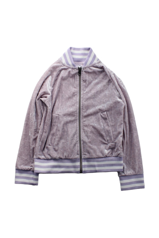 A Purple Lightweight Jackets from Limeapple in size 5T for girl. (Front View)