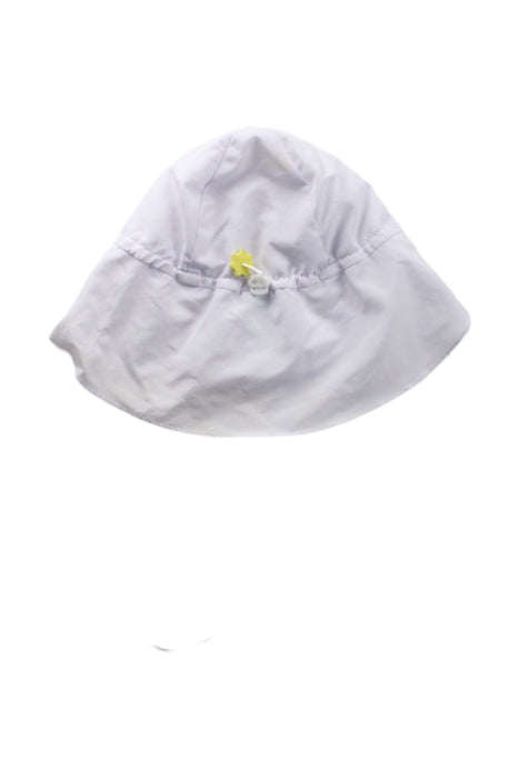 A White Sun Hats from Green Sprouts in size 2T for girl. (Back View)