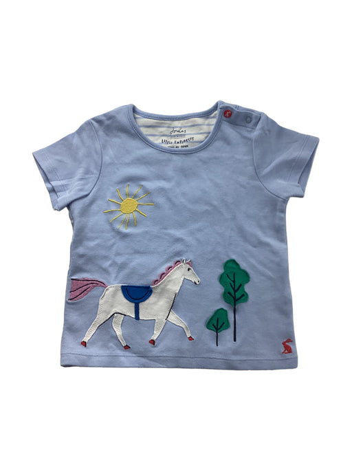 A Blue Short Sleeve T Shirts from Frugi in size 18-24M for boy. (Front View)