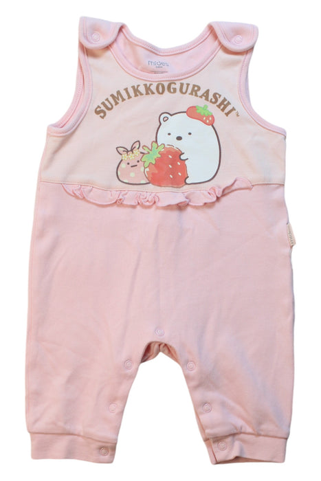 A Multicolour Sleeveless Jumpsuits from Mides in size 3-6M for girl. (Front View)