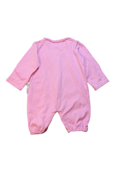 A Pink Long Sleeve Jumpsuits from Mides in size 3-6M for girl. (Back View)