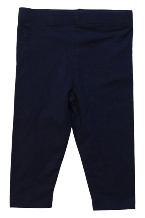 A Navy Leggings from Ralph Lauren in size 6-12M for girl. (Front View)