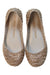 A Gold Flats from Mini Melissa in size 5T for girl. (Back View)