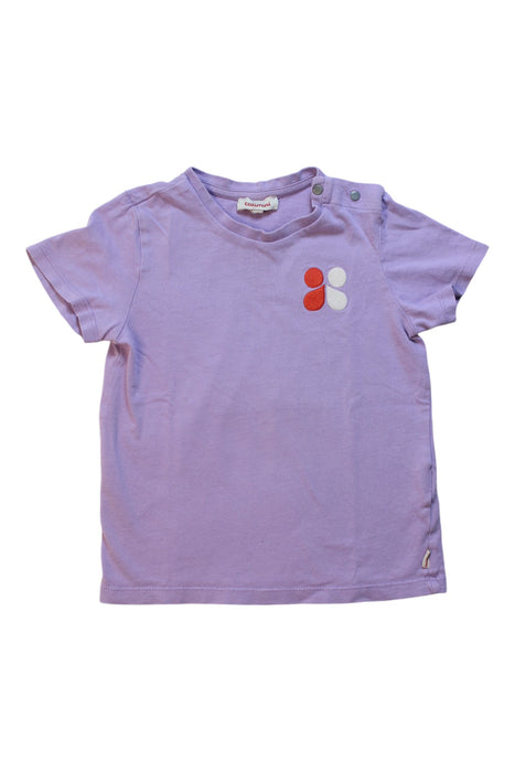 A Purple Short Sleeve T Shirts from Catimini in size 3T for girl. (Front View)