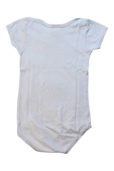 A Blue Short Sleeve Bodysuits from Petit Bateau in size 18-24M for neutral. (Back View)