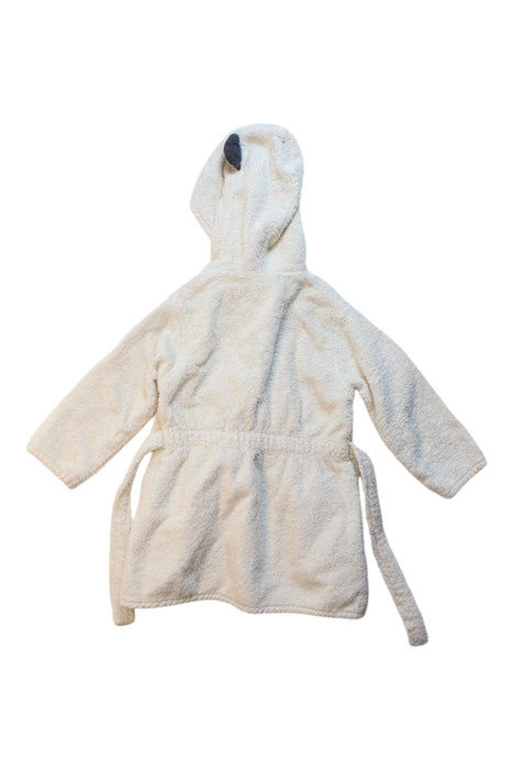 A White Bathrobes from Vertbaudet in size 3T for neutral. (Back View)