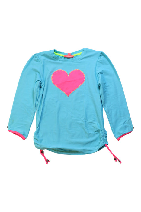 A Blue Rash Guards from Sunuva in size 7Y for girl. (Front View)