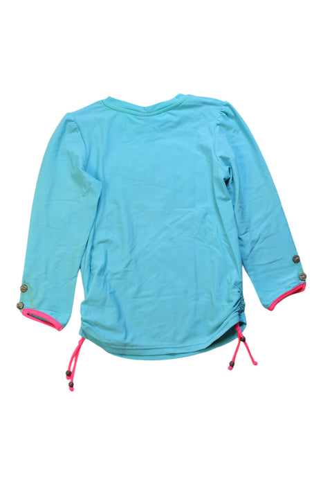 A Blue Rash Guards from Sunuva in size 7Y for girl. (Back View)