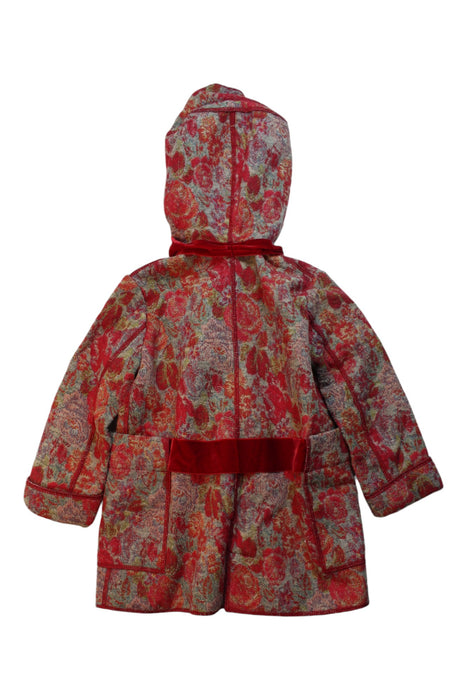 A Multicolour Coats from I Pinco Pallino in size 6T for girl. (Back View)