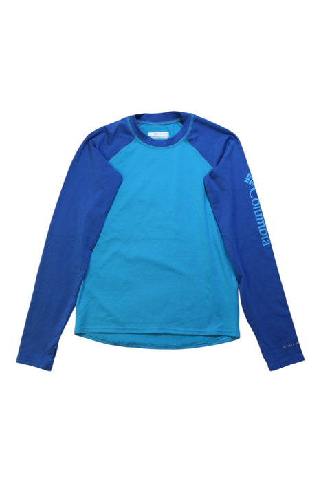 A Blue Rash Guards from Columbia in size 10Y for boy. (Front View)