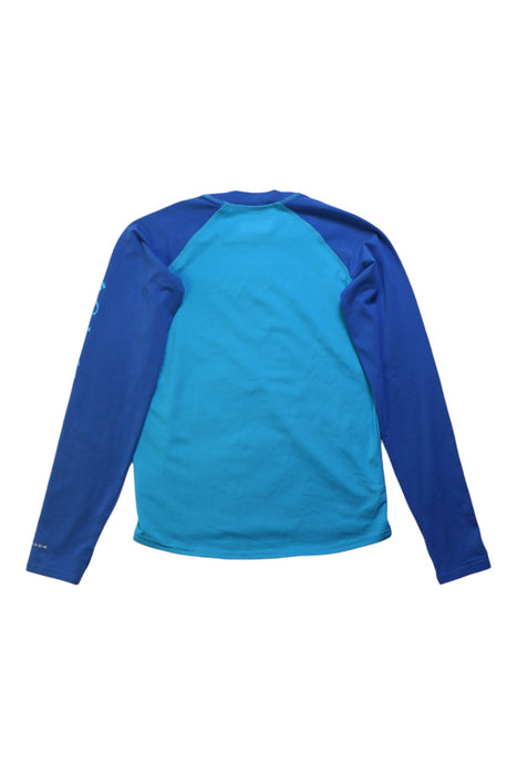 A Blue Rash Guards from Columbia in size 10Y for boy. (Back View)