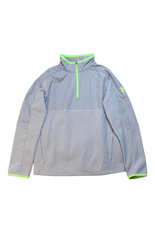 A Grey Lightweight Jackets from Under Armour in size 10Y for boy. (Front View)