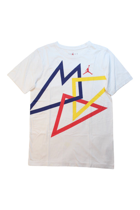 A White Short Sleeve T Shirts from Air Jordan in size 12Y for boy. (Front View)