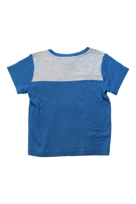 A Blue Short Sleeve T Shirts from Petit Bateau in size 4T for boy. (Back View)