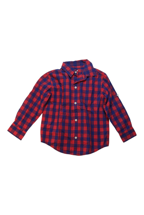 A Blue Long Sleeve Shirts from Janie & Jack in size 3T for boy. (Front View)