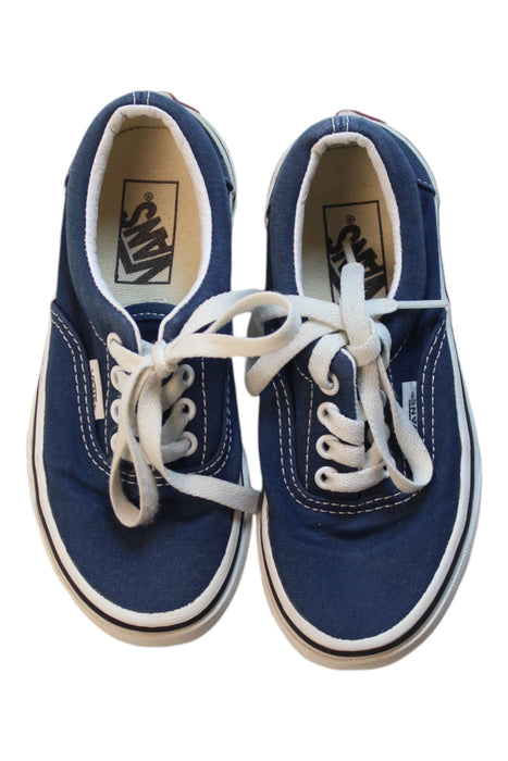 A Blue Sneakers from Vans in size 5T for boy. (Back View)