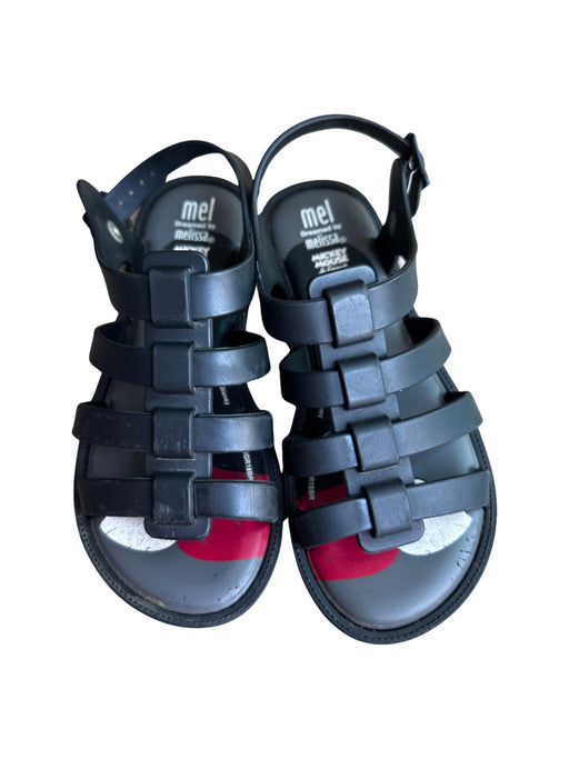 A Black Sandals from Melissa in size 7Y for neutral. (Front View)