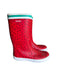 A Red Rain Boots from Aigle in size 6T for neutral. (Front View)