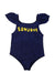 A Navy Swimsuits from The Animals Observatory in size 8Y for girl. (Front View)