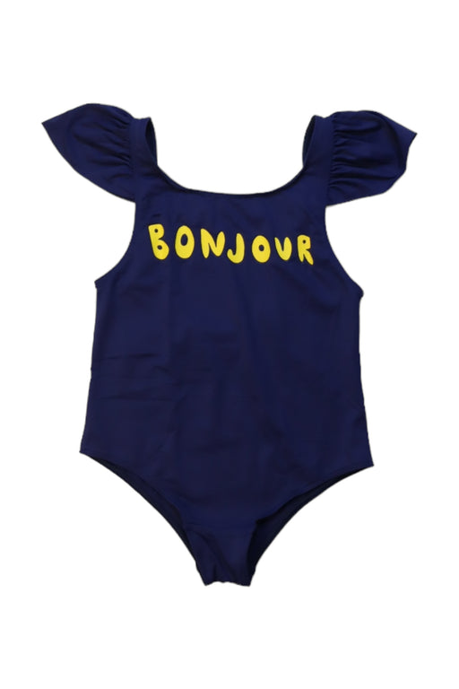 A Navy Swimsuits from The Animals Observatory in size 8Y for girl. (Front View)