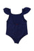 A Navy Swimsuits from The Animals Observatory in size 8Y for girl. (Back View)