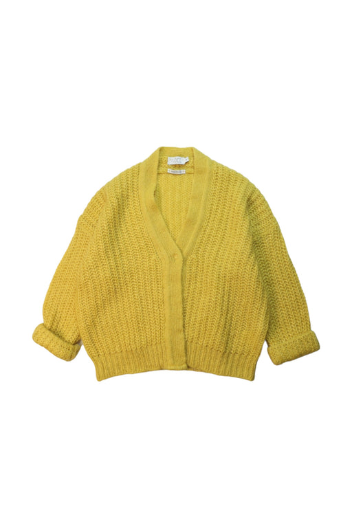 A Yellow Cardigans from Indee in size 8Y for girl. (Front View)