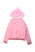 A Pink Zippered Sweatshirts from Sunuva in size 11Y for girl. (Front View)