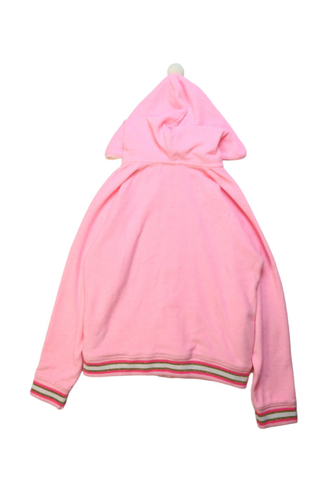 A Pink Zippered Sweatshirts from Sunuva in size 11Y for girl. (Back View)