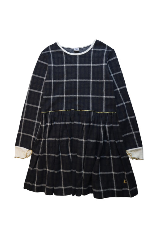 A Multicolour Long Sleeve Dresses from Petit Bateau in size 10Y for girl. (Front View)