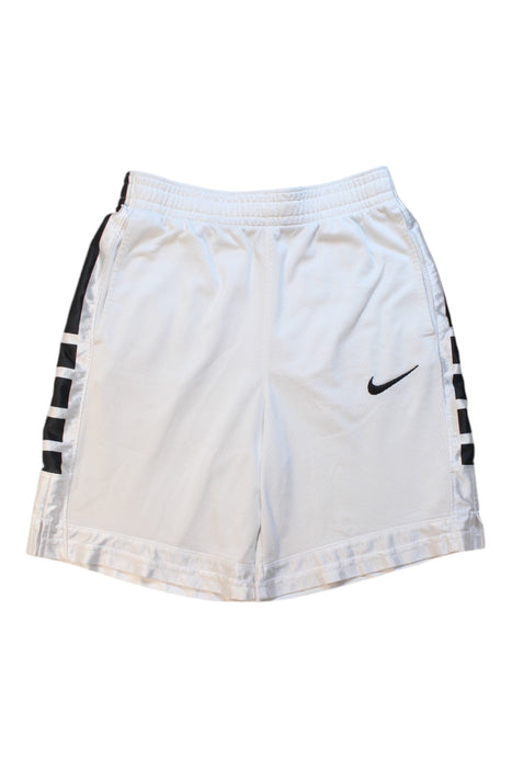 A White Shorts from Nike in size 14Y for boy. (Front View)