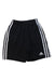 A Black Shorts from Adidas in size 10Y for boy. (Front View)