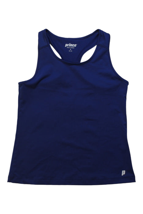 A Blue Sleeveless T Shirts from Prince in size 8Y for girl. (Front View)