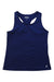 A Blue Sleeveless T Shirts from Prince in size 8Y for girl. (Front View)