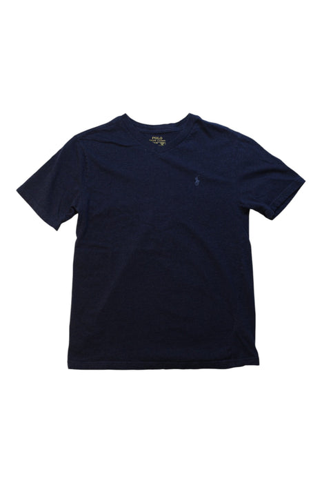 A Blue Short Sleeve T Shirts from Polo Ralph Lauren in size 14Y for boy. (Front View)