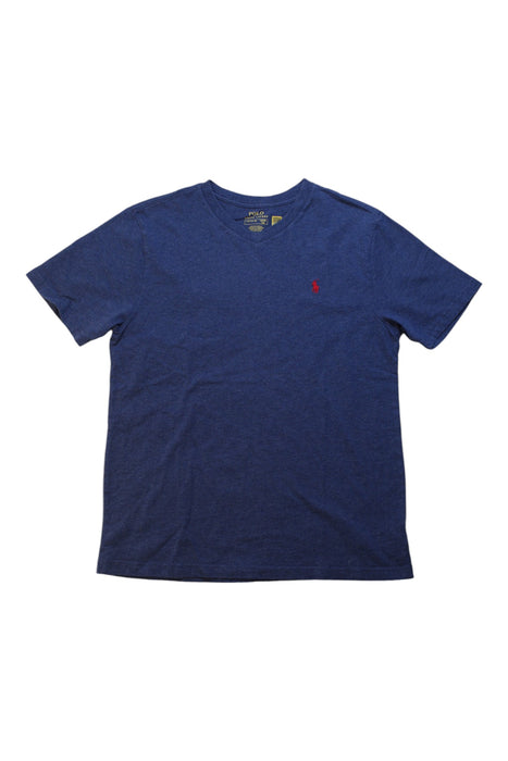 A Blue Short Sleeve T Shirts from Polo Ralph Lauren in size 14Y for boy. (Front View)